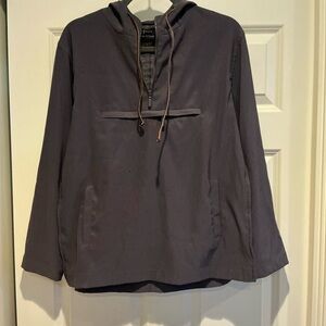 Womyn Charcoal Quarter Zip Hoodie